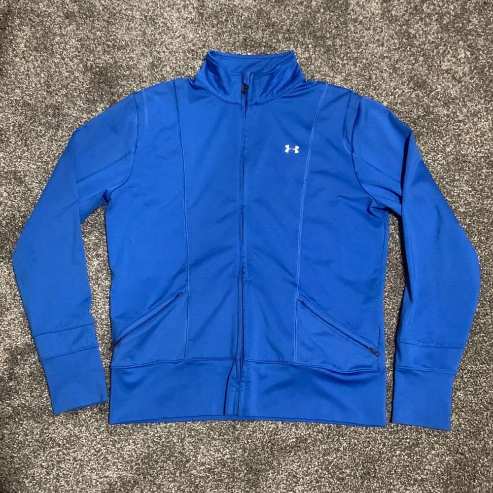 UA Full Zip Mock Neck Athletic Track Jacket